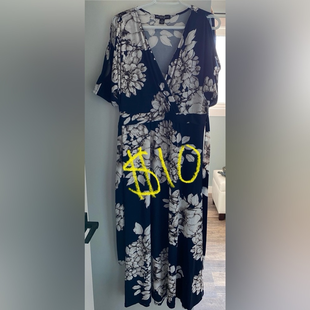 Navy Floral Maxi Dress
